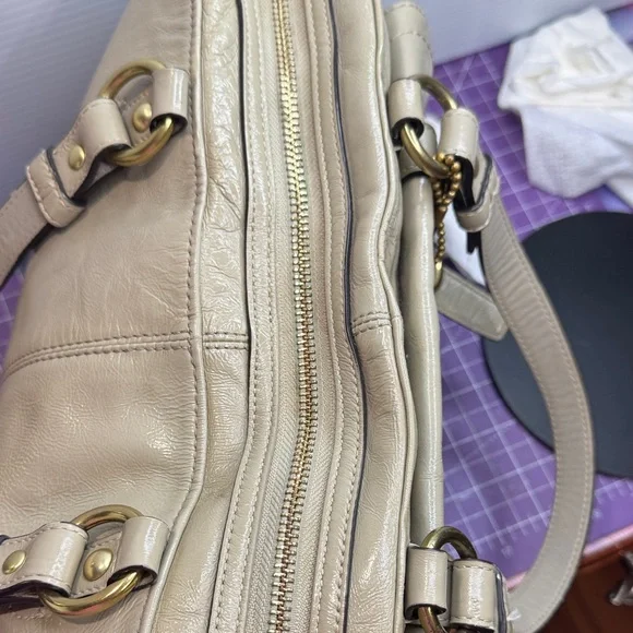 Coach Chelsea Putty Patent Leather Satchel Bag - Picture 10 of 16